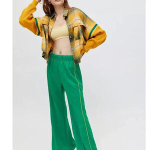 BDG Caleb Women's Size XS Green and Yellow Plaid Sporty Shirt